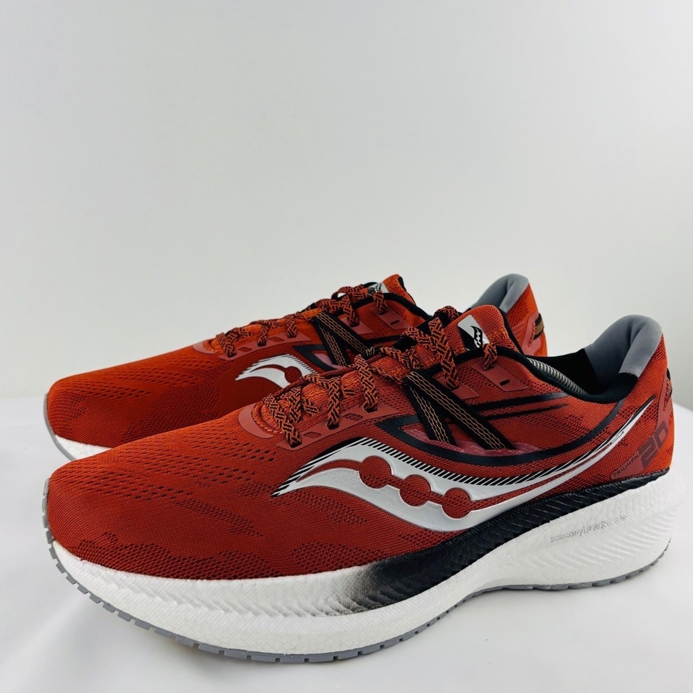 Saucony Triumph 20 Mens Running Shoes Orange Size 13 Mesh Sneakers S20759-25